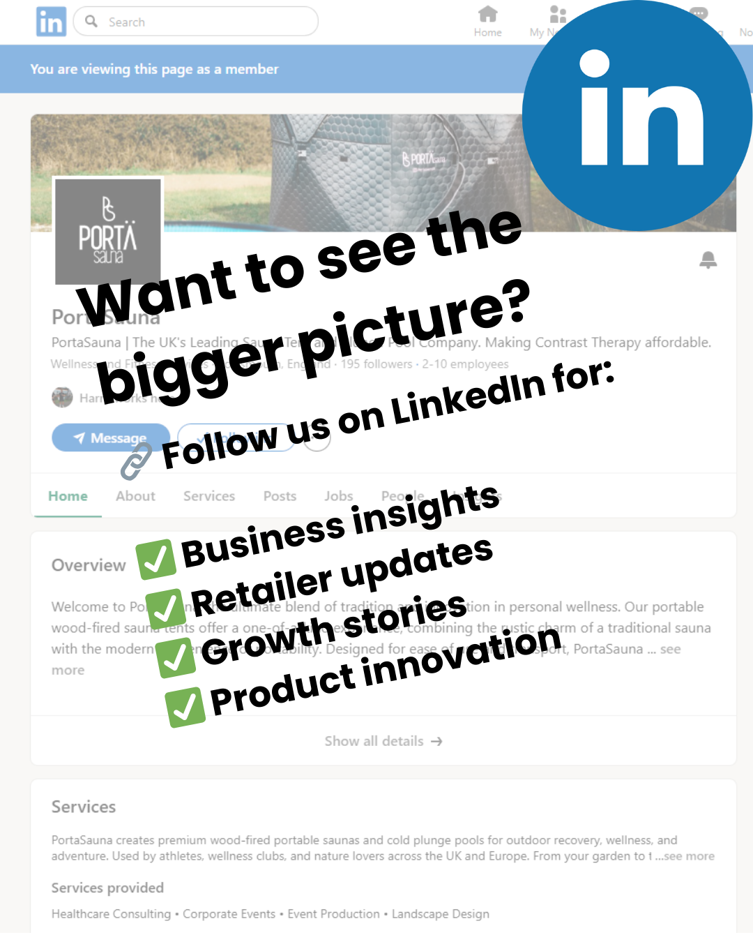 Behind the Steam: Follow the PortaSauna Journey on LinkedIn