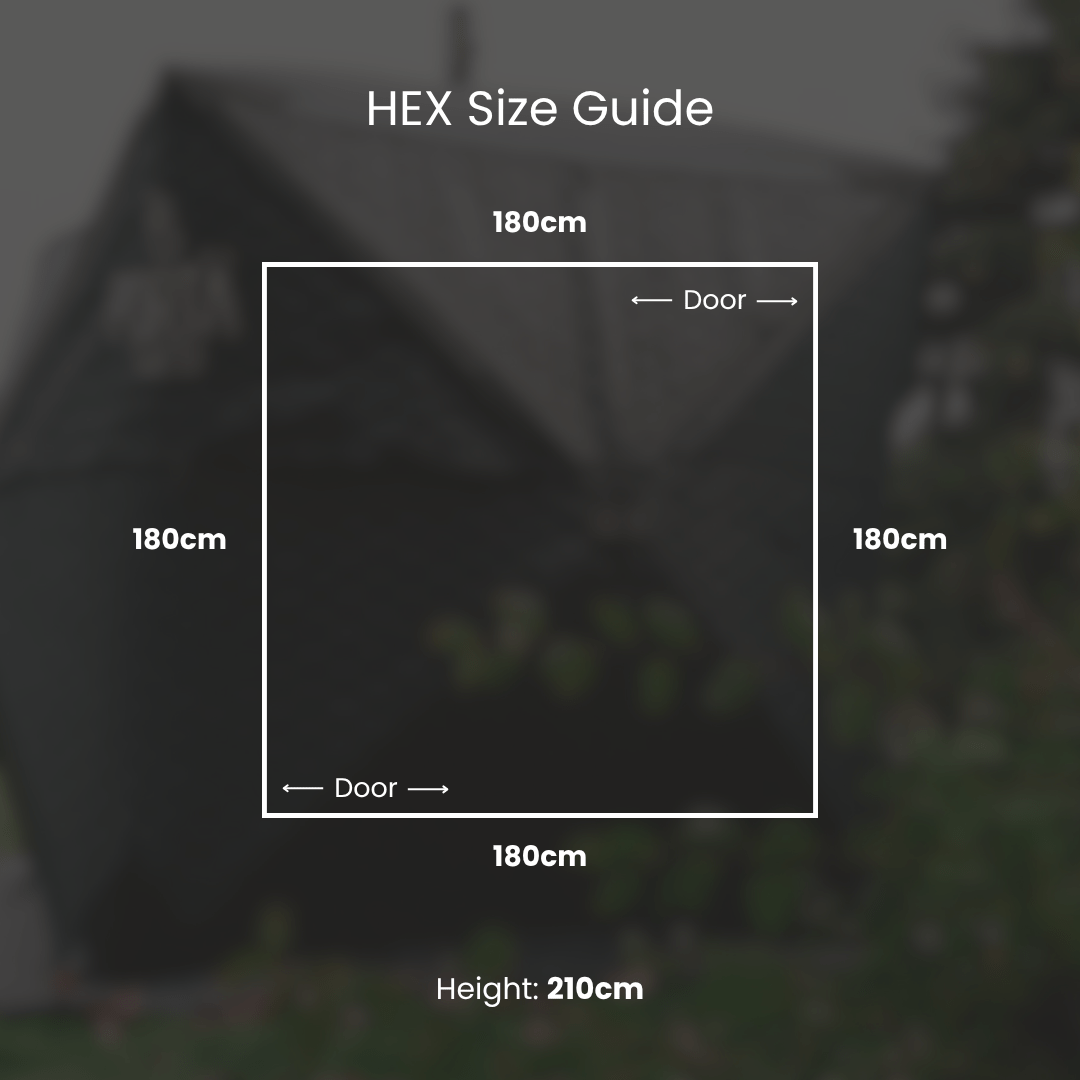 Portable Sauna Hex Dimensions