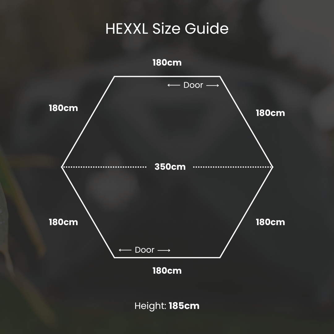 Portable Sauna HEXXL Dimensions