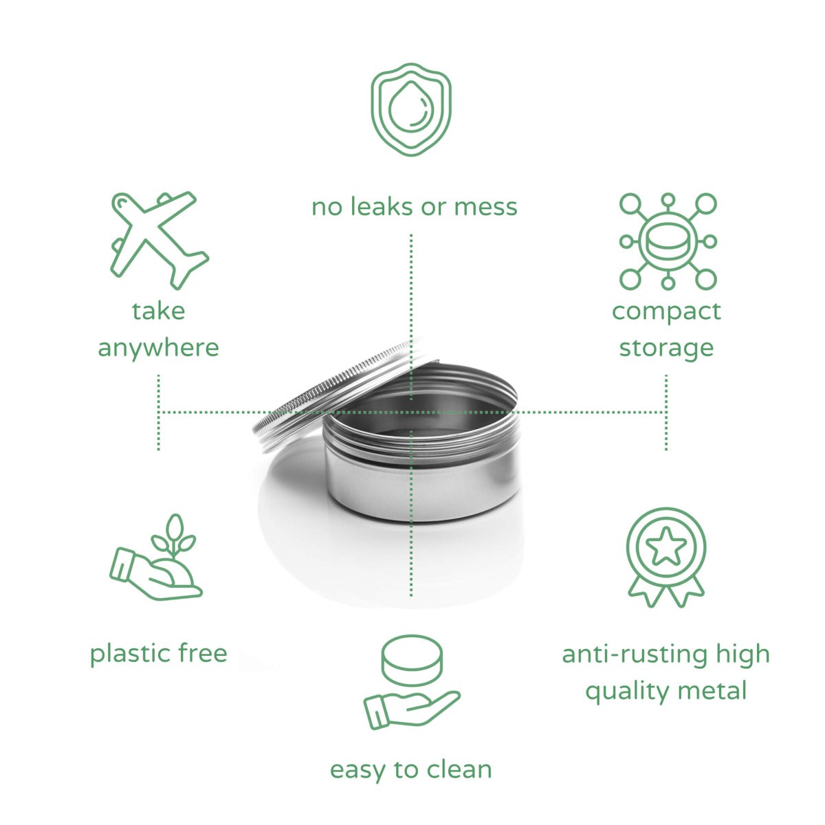 peppermint refresh head-to-toe shampoo bar travel set.