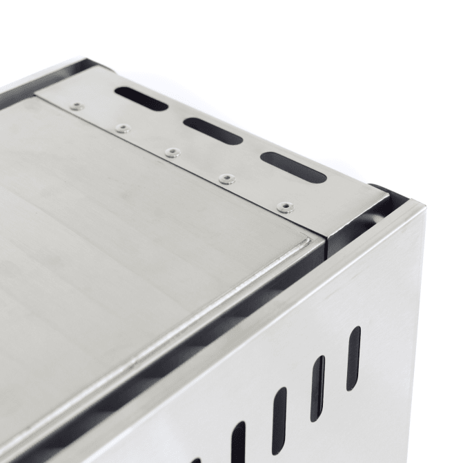 430 Stainless Steel Wood Burning Stove with Rock Box