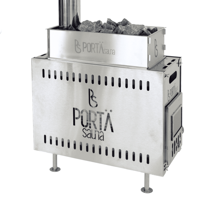 430 Stainless Steel Wood Burning Stove with Rock Box