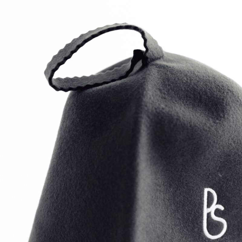 Merino Wool Sauna Hat | Grey - Moulded Fit