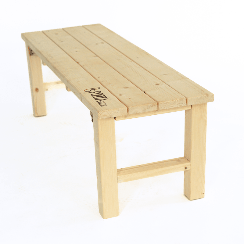 Folding Cedar Sauna Bench | Portable Sauna Seating
