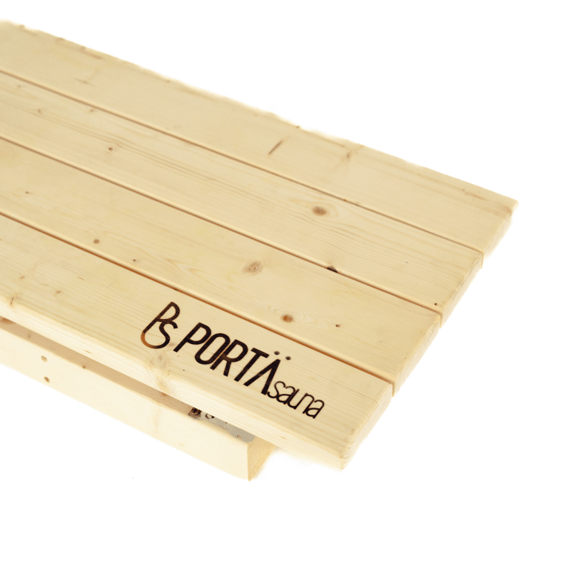 Folding Cedar Sauna Bench | Portable Sauna Seating