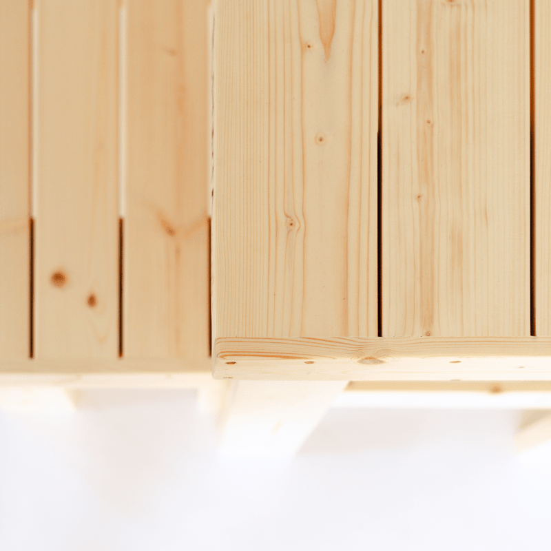 Double Level Cedar Sauna Bench | Two-Tier Portable Seating