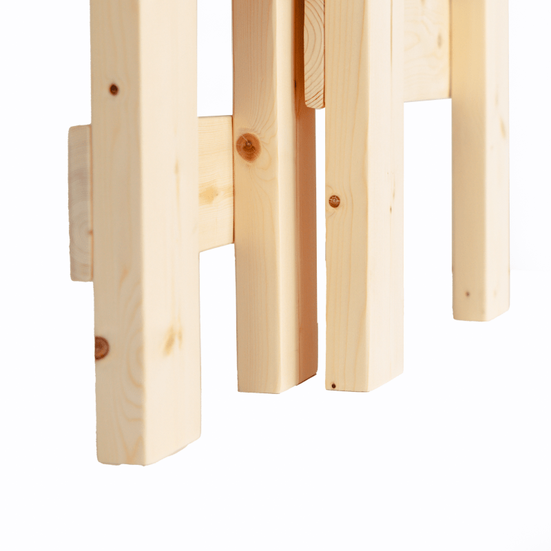 Double Level Cedar Sauna Bench | Two-Tier Portable Seating