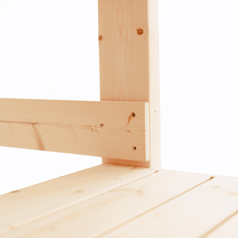 Double Level Cedar Sauna Bench | Two-Tier Portable Seating