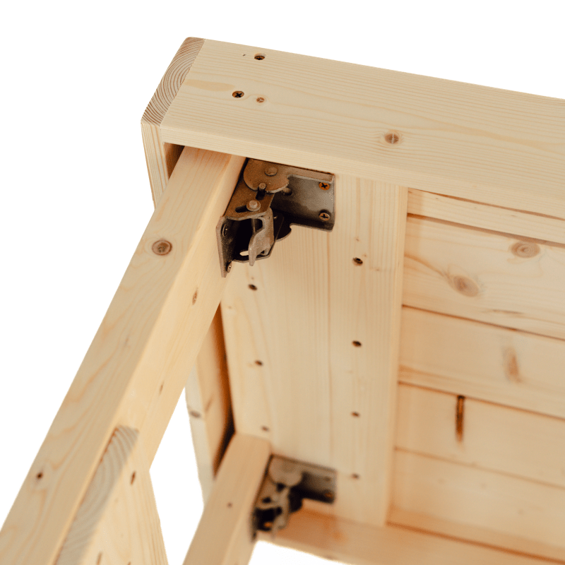 Double Level Cedar Sauna Bench | Two-Tier Portable Seating