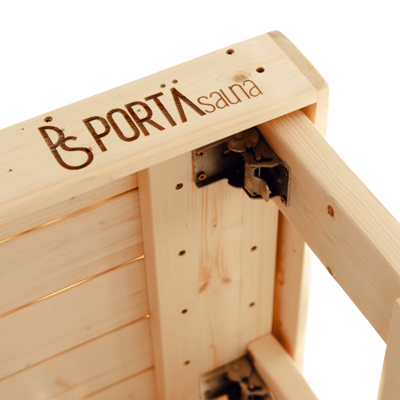 Double Level Cedar Sauna Bench | Two-Tier Portable Seating