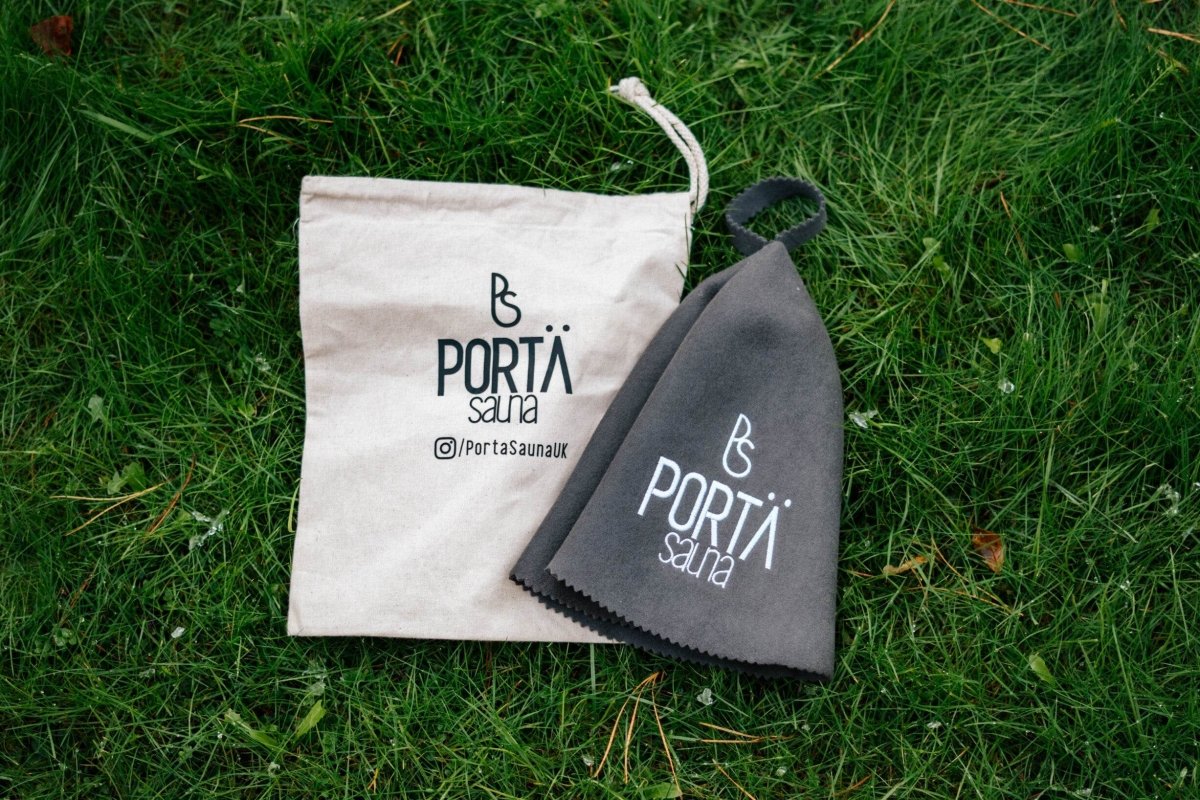 100% Merino Wool Moulded Sauna Hat with Cotton Storage Bag - PortaSauna | The Portable Sauna