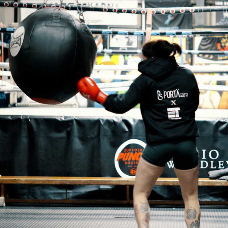 Professional Boxer in Sauna