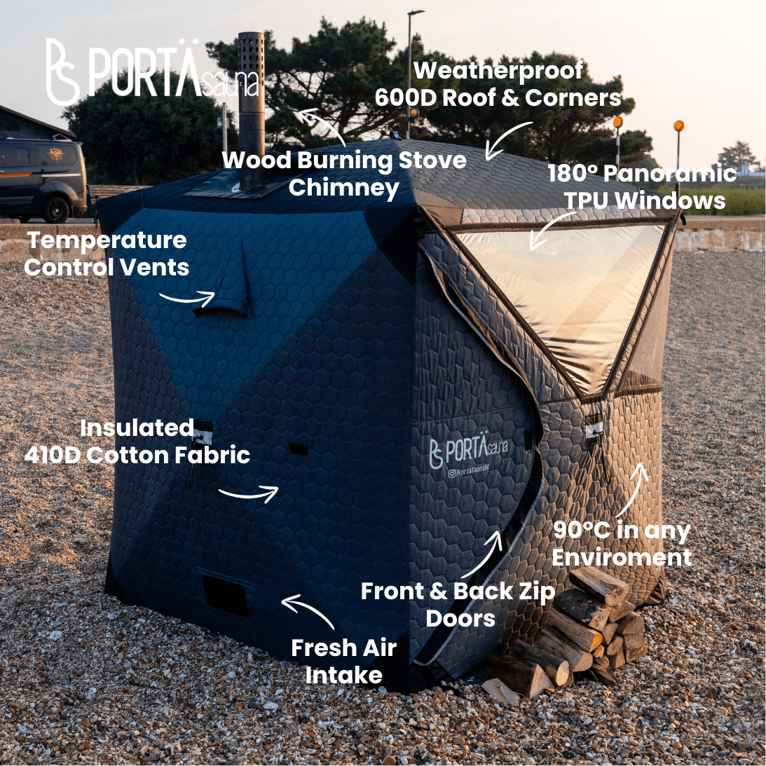 HEX - The Portable Sauna Tent - Full Package - PortaSauna | The Portable Sauna