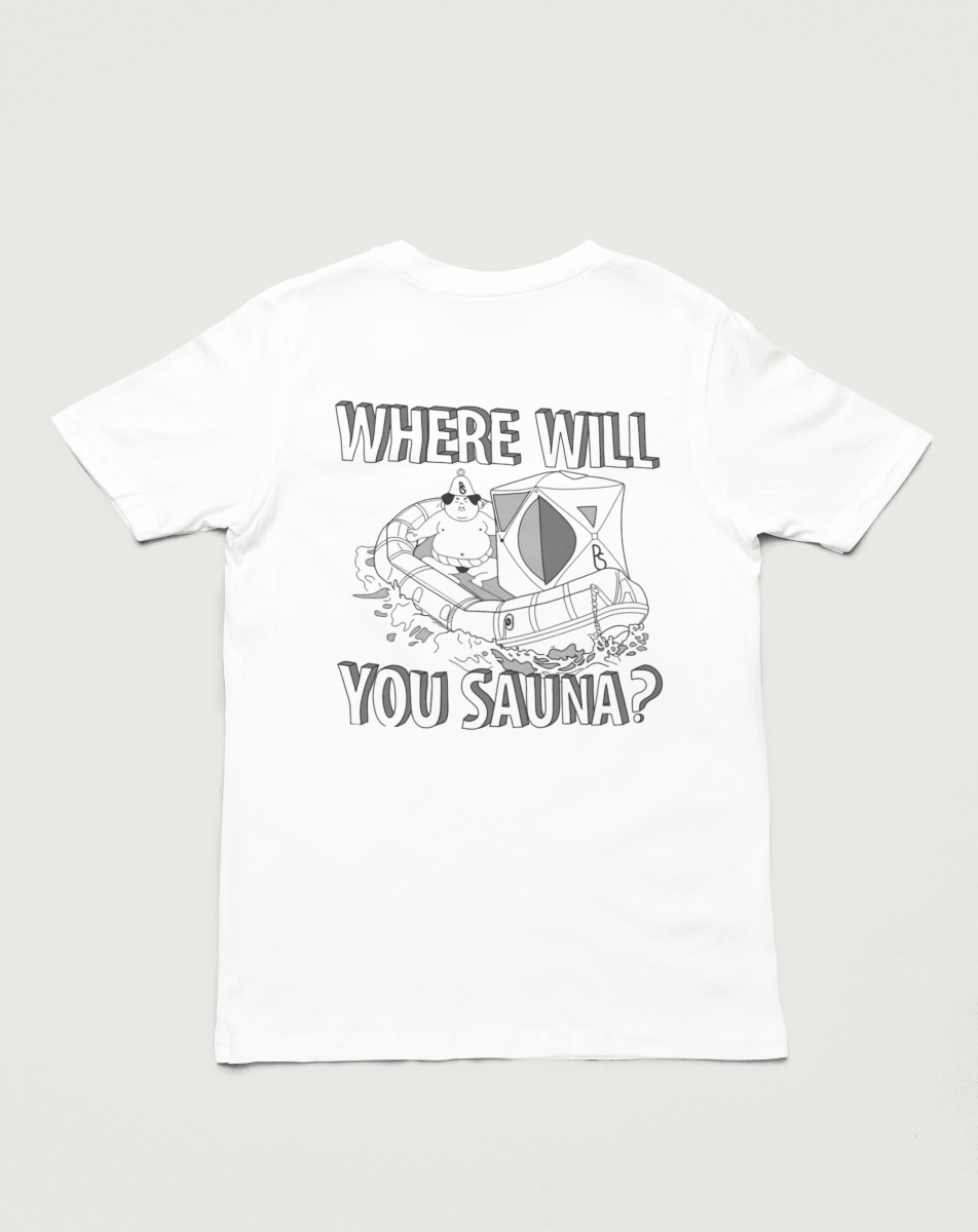 PortaSauna T Shirt - Raft Adventures - | Organic Cotton T-Shirt - PortaSauna | The Portable Sauna