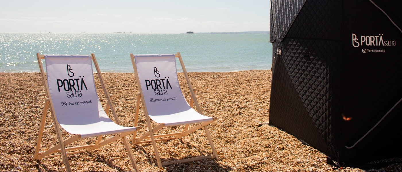 portasauna  on Portsmouth Beach