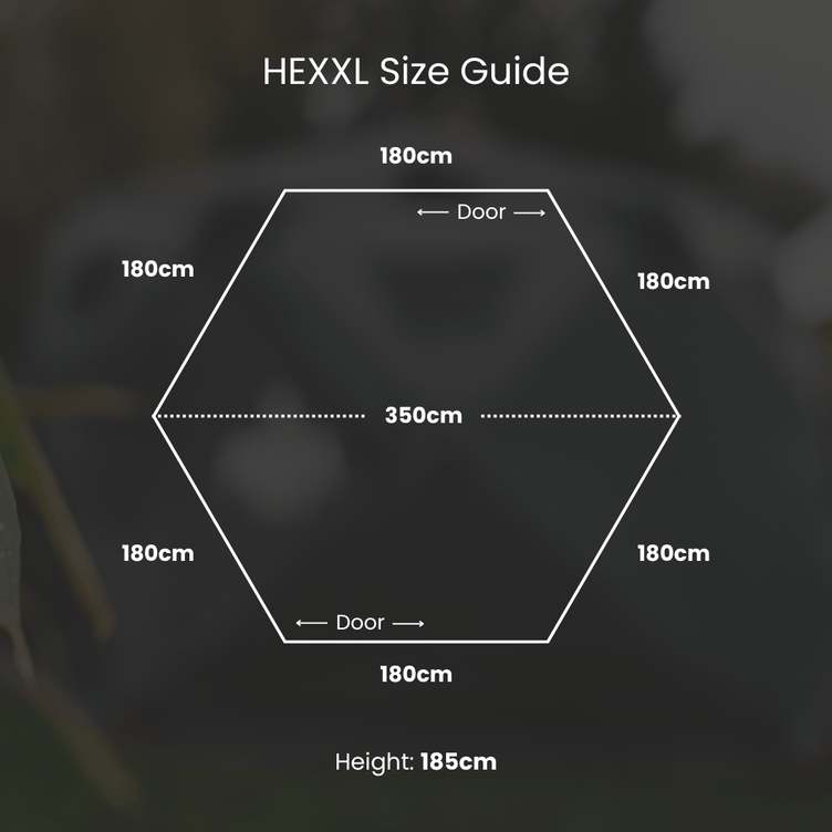 Portable Sauna HEXXL Dimensions