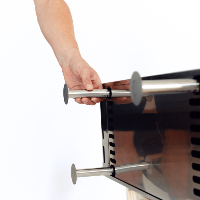 430 Stainless Steel Wood Burning Stove with Rock Box