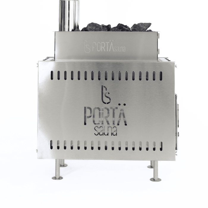 430 Stainless Steel Wood Burning Stove with Rock Box