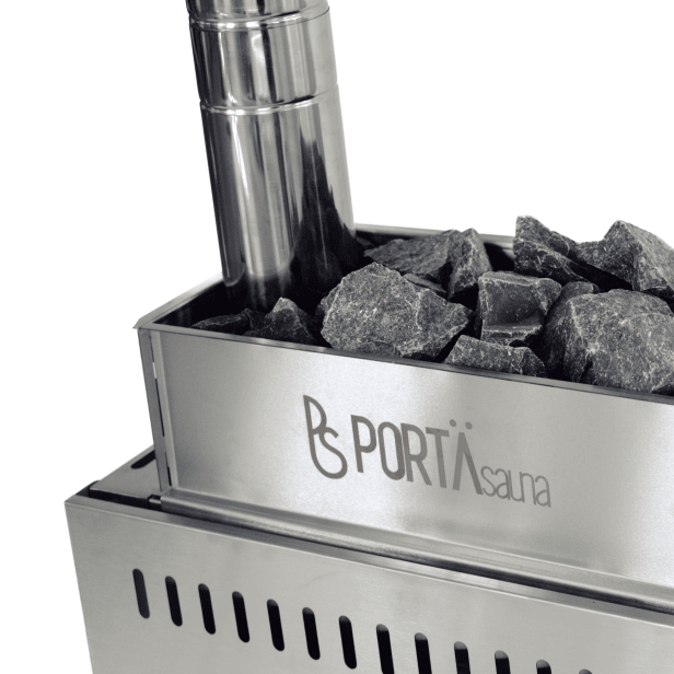 430 Stainless Steel Wood Burning Stove with Rock Box