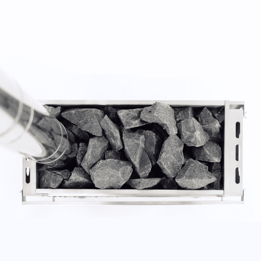 430 Stainless Steel Wood Burning Stove with Rock Box