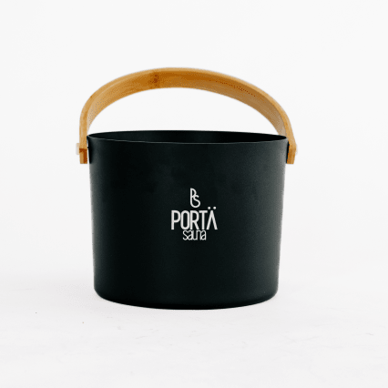 Sauna Bucket and Ladle | Sauna Pail & Ladle | Aluminium & Bamboo