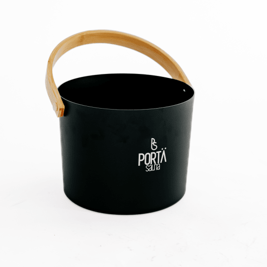 Sauna Bucket and Ladle | Sauna Pail & Ladle | Aluminium & Bamboo