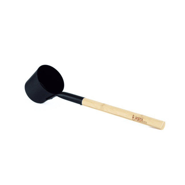 Sauna Bucket and Ladle | Sauna Pail & Ladle | Aluminium & Bamboo