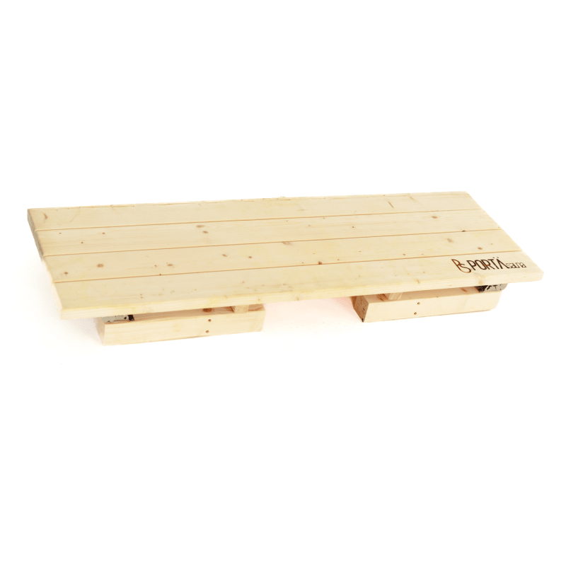 Folding Cedar Sauna Bench | Portable Sauna Seating