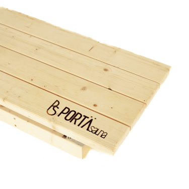 Folding Cedar Sauna Bench | Portable Sauna Seating