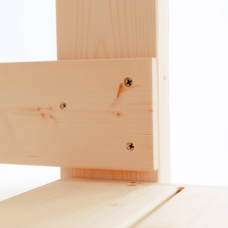 Double Level Cedar Sauna Bench | Two-Tier Portable Seating