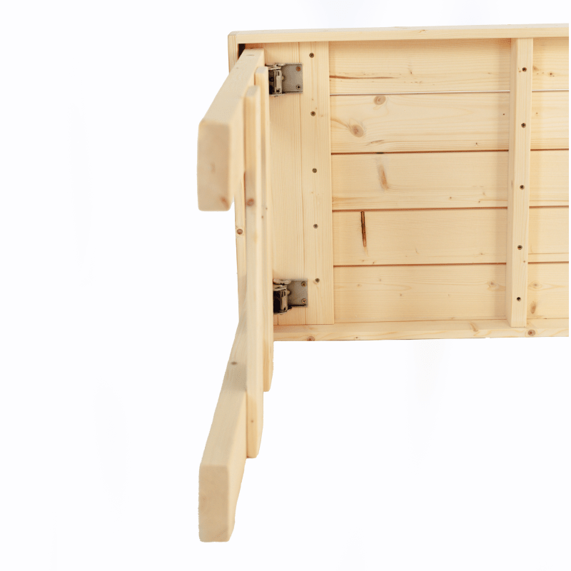 Double Level Cedar Sauna Bench | Two-Tier Portable Seating