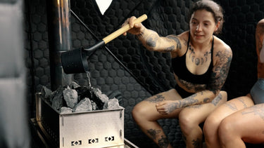 Sauna Bucket and Ladle | Sauna Pail & Ladle | Aluminium & Bamboo