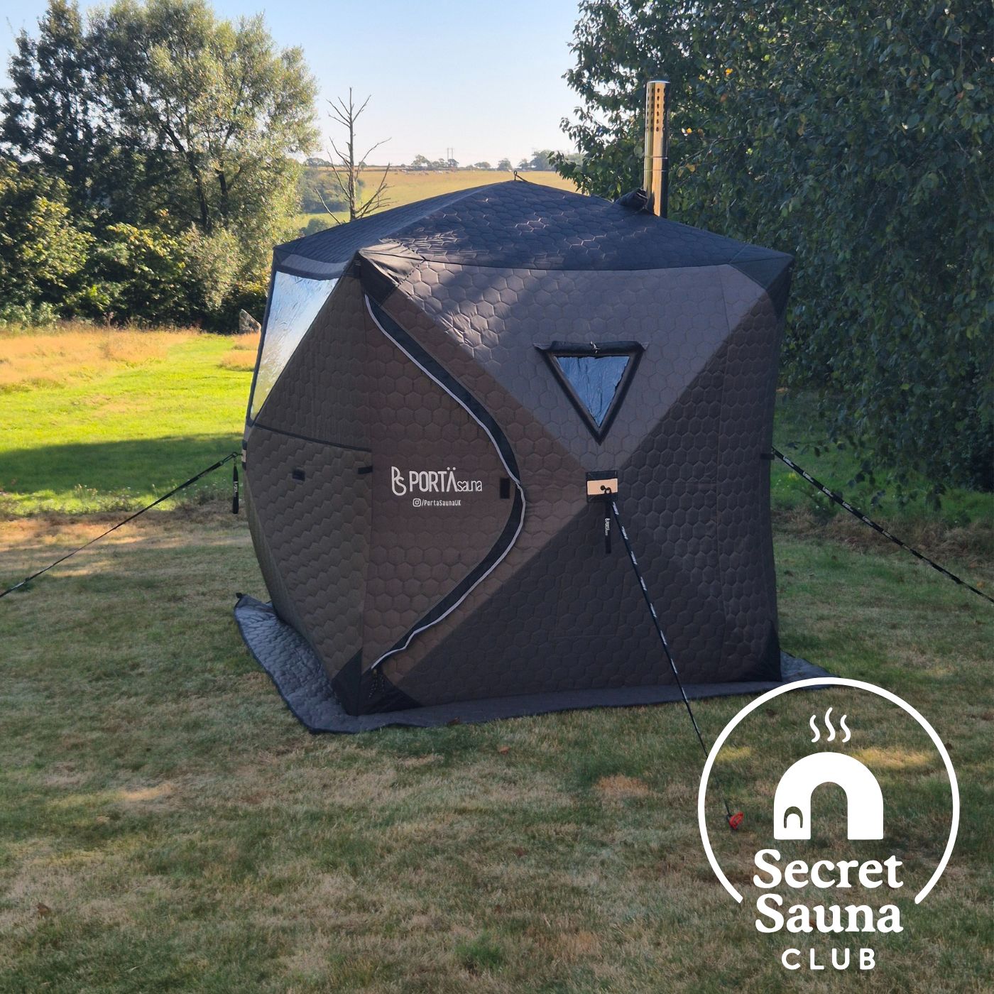 PortaSauna Portable Sauna Tent in Field Secret Sauna Club