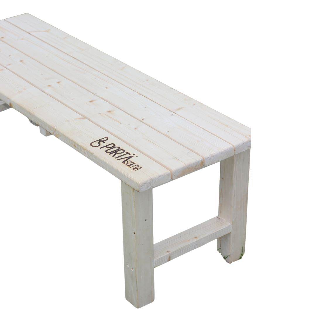 PortaSauna Folding Cedar Wood Sauna Bench - PortaSauna | The Portable Sauna