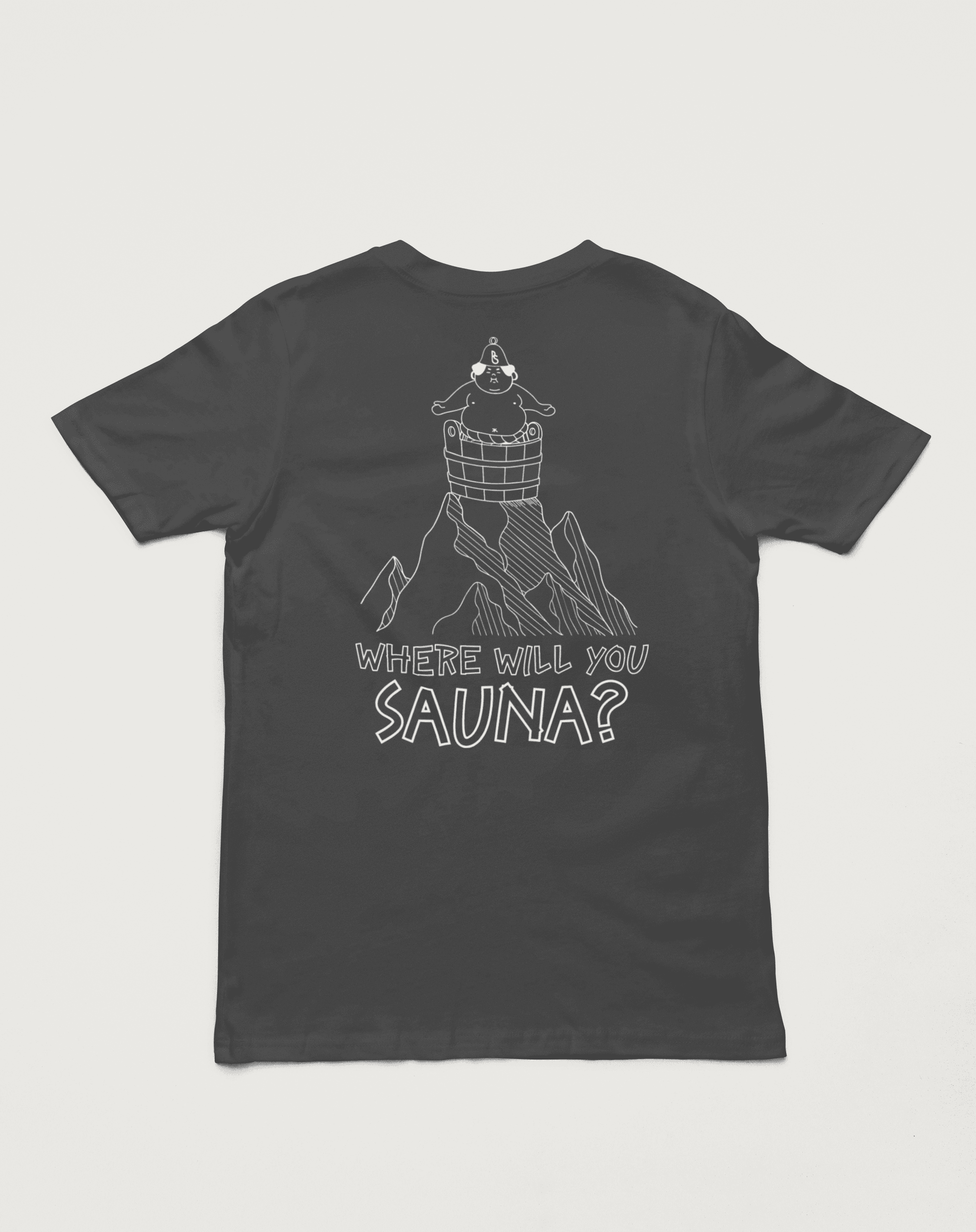 PortaSauna T Shirt - Mountain Adventures - | Organic Cotton T-Shirt - PortaSauna | The Portable Sauna